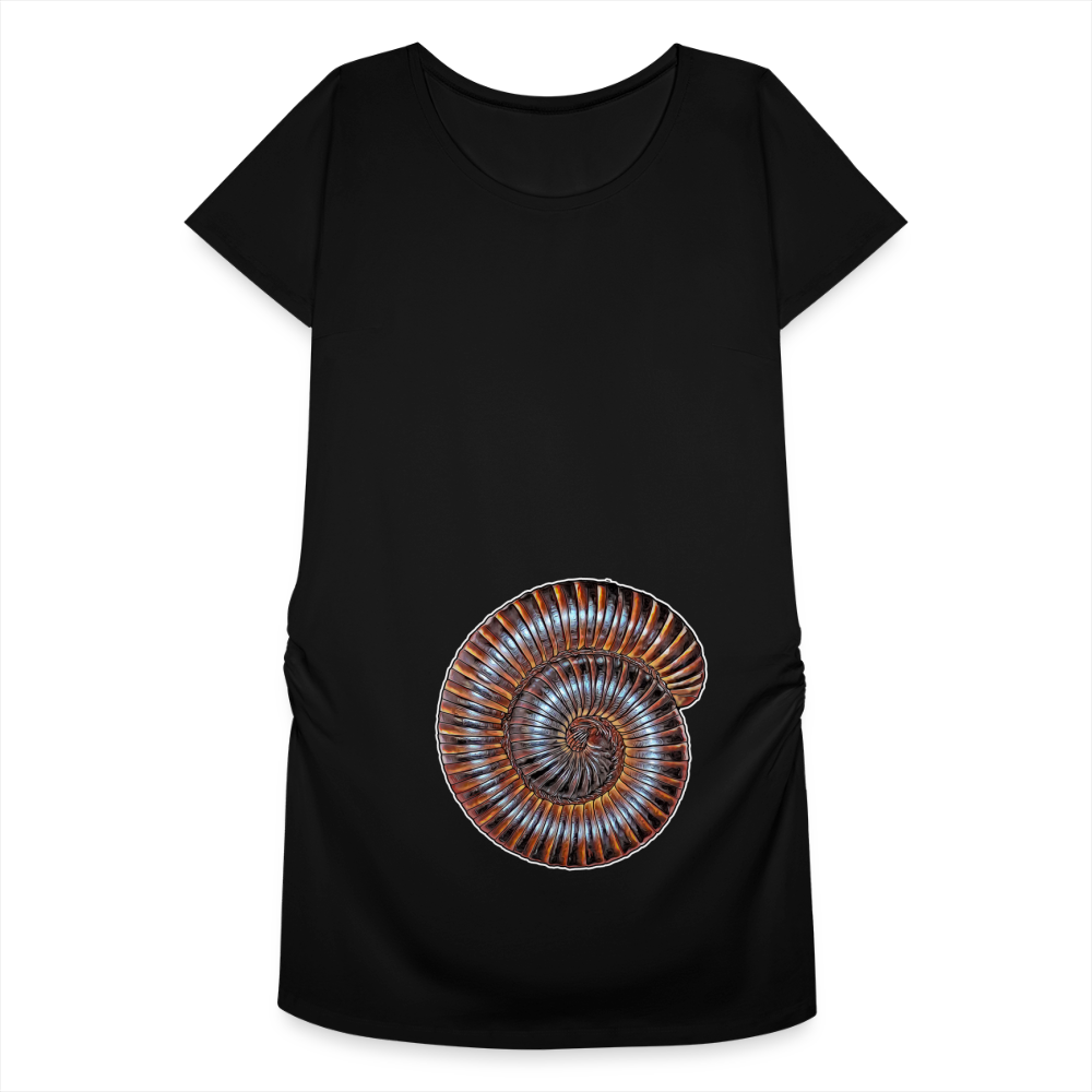 Frauen Schwangerschafts-T-Shirt Archispirostreptus gigas - Schwarz