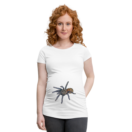 Frauen Schwangerschafts-T-Shirt Chromatopelma cyaneopubescens - weiß