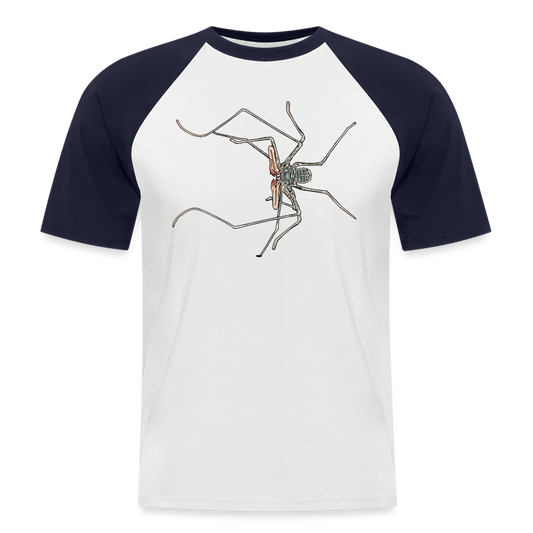 Männer Baseball-T-Shirt Euphrynichus bacillifer - Weiß/Navy