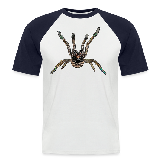 Männer Baseball-T-Shirt Pterinochilus murinus tcf - Weiß/Navy