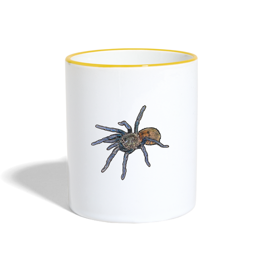 Tasse farbig Chromatopelma cyaneopubescens - Weiß/Gelb