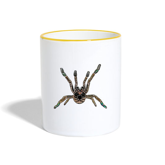 Tasse farbig Pterinochilus murinus tcf - Weiß/Gelb