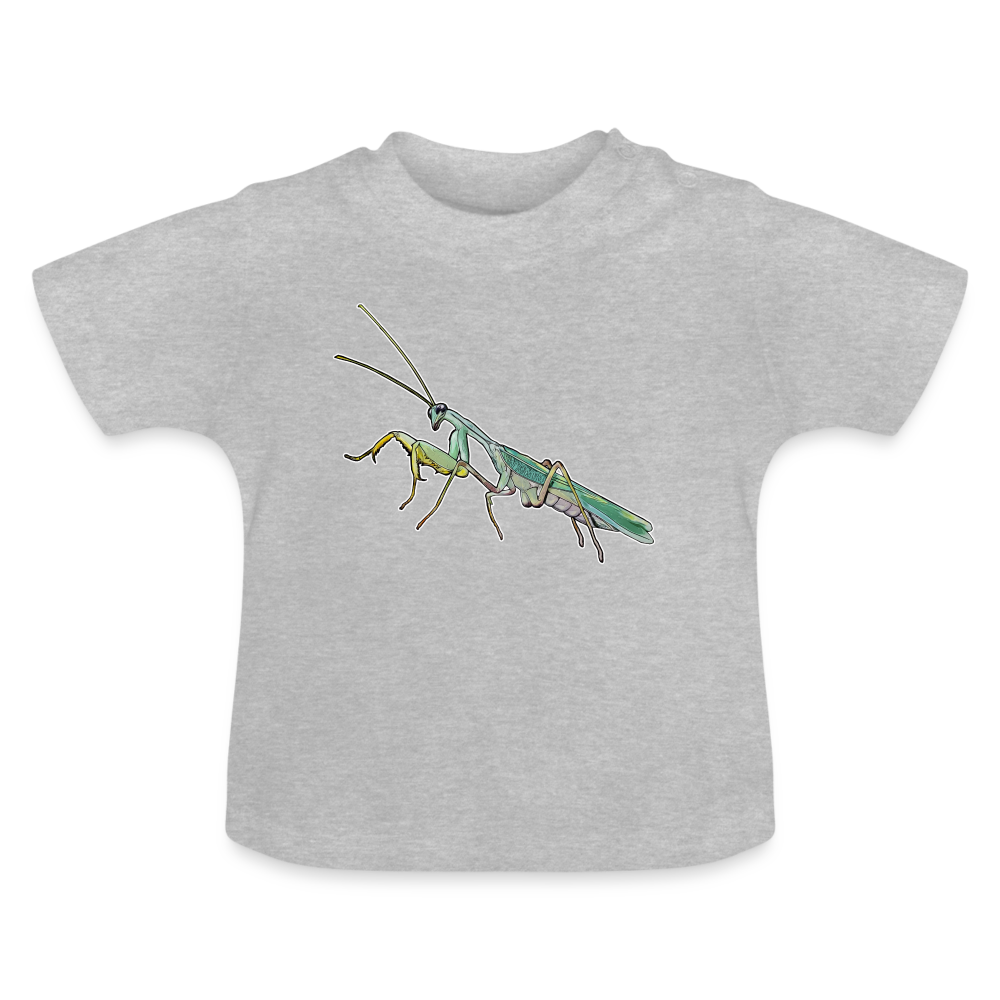 Baby T-Shirt Sphodromantis lineola male - Grau meliert