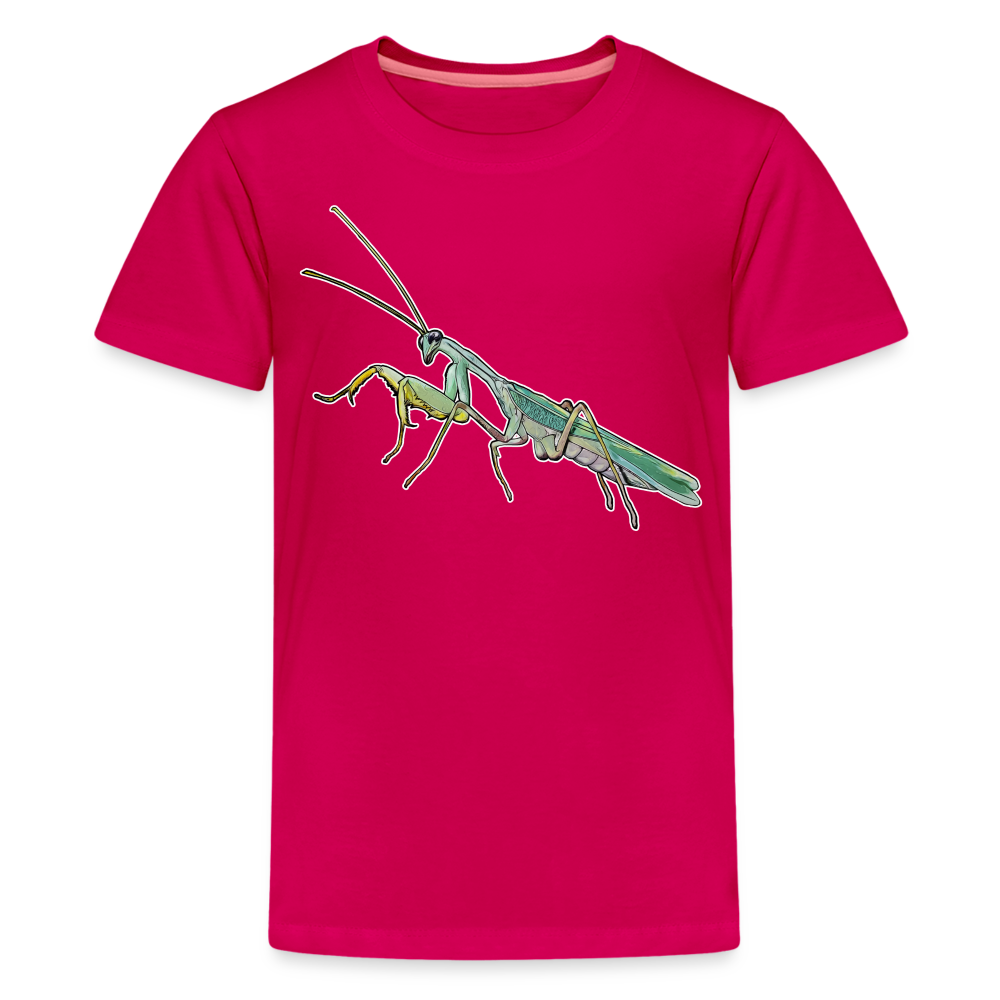Teenager Basic T-Shirt Sphodromantis lineola male - dunkles Pink