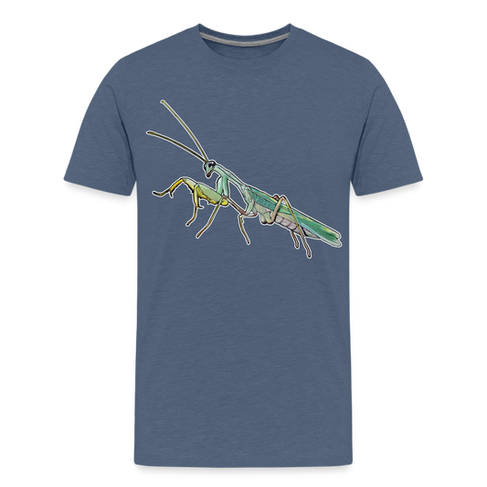 Teenager Basic T-Shirt Sphodromantis lineola male - Blau meliert