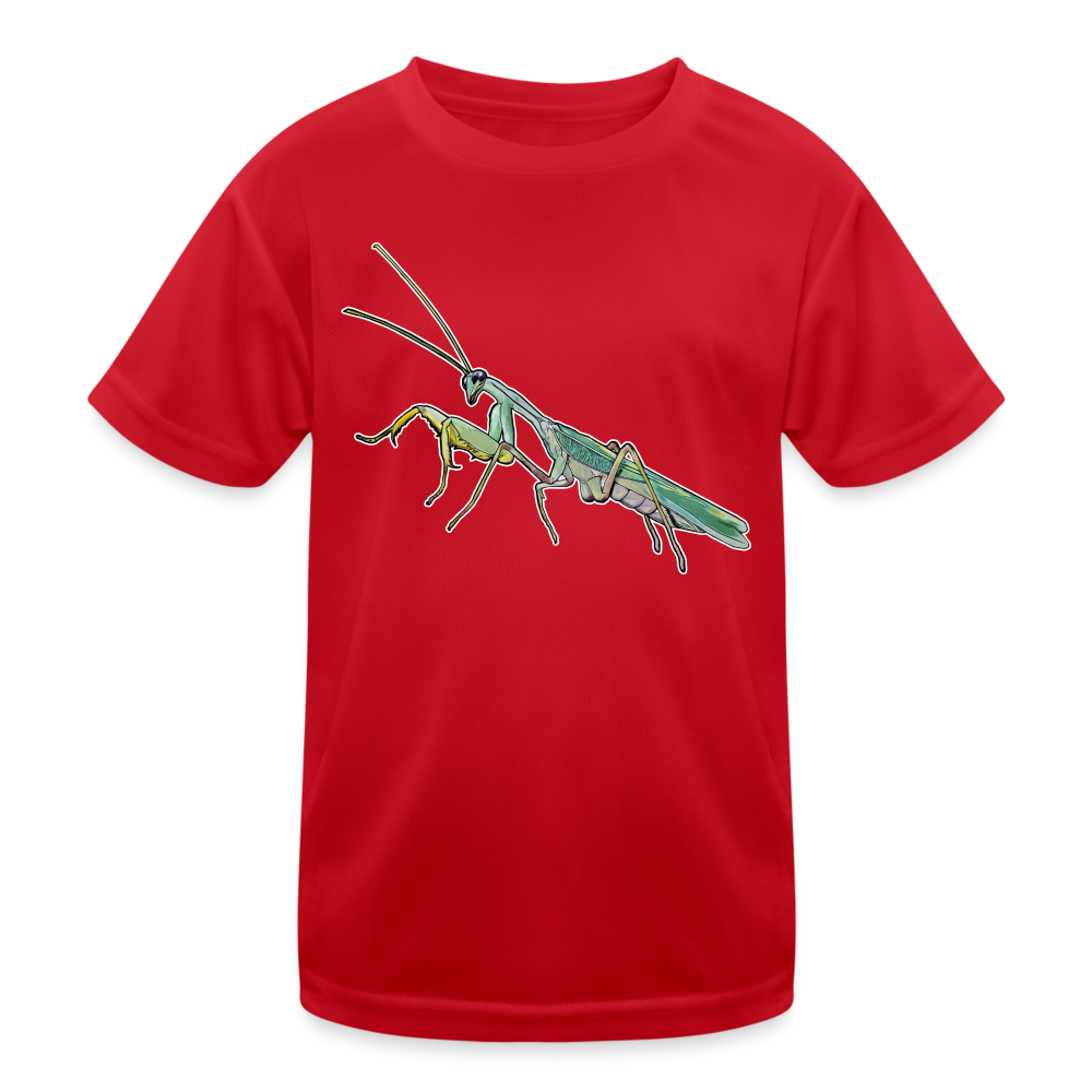 Kinder Funktions-T-Shirt Sphodromantis lineola male - Rot