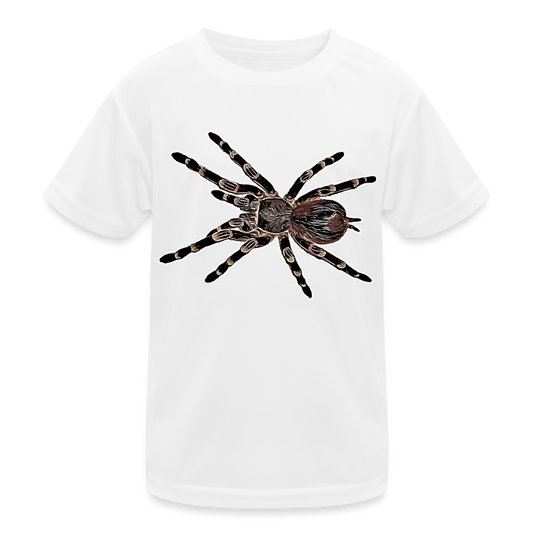 Kinder Funktions-T-Shirt Acanthoscurria geniculata - weiß