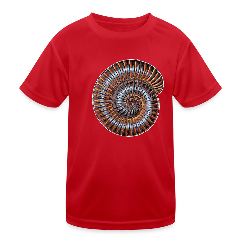 Kinder Funktions-T-Shirt Archispirostreptus gigas - Rot
