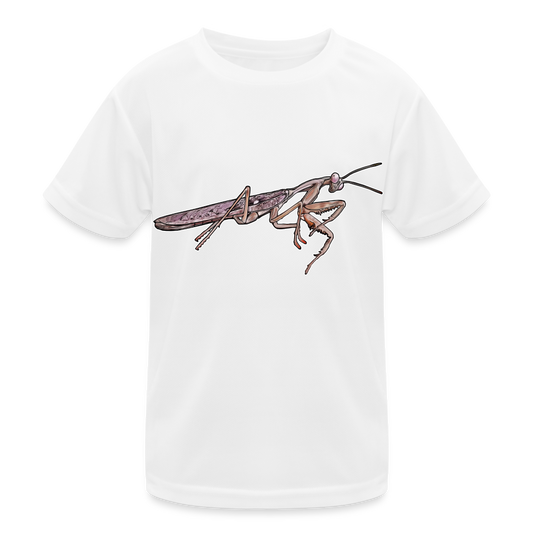 Kinder Funktions-T-Shirt Rhombodera kirbyi male - weiß