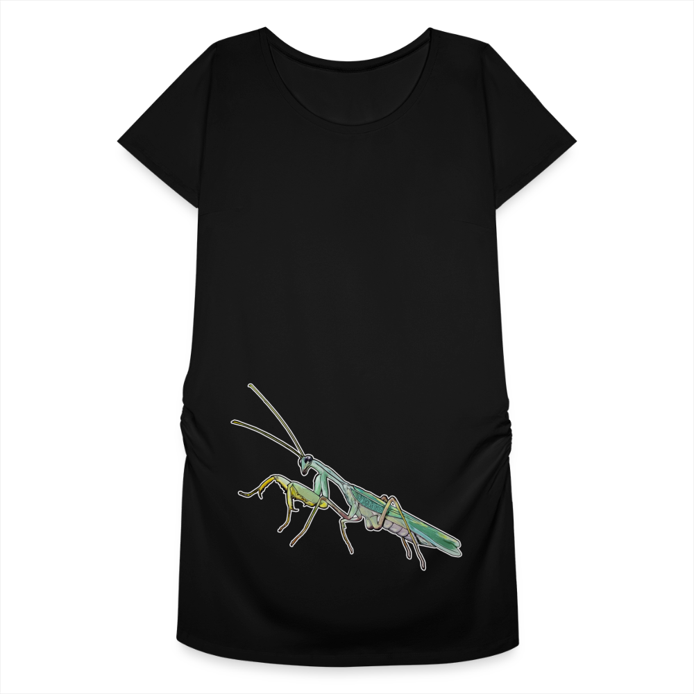 Frauen Schwangerschafts-T-Shirt Sphodromantis lineola male - Schwarz