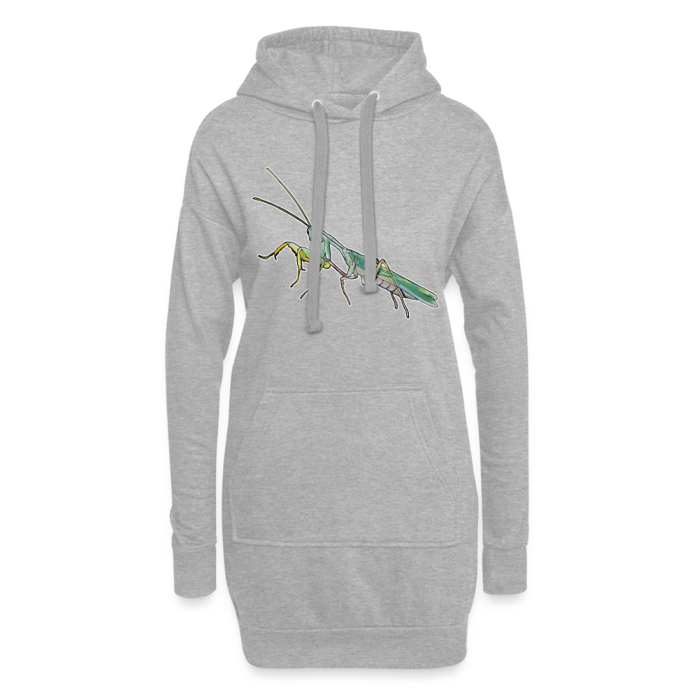 Hoodie-Kleid Sphodromantis lineola male - Grau meliert
