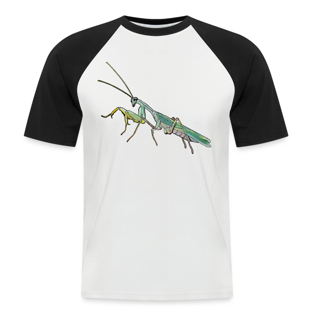 Männer Baseball-T-Shirt Sphodromantis lineola male - Weiß/Schwarz