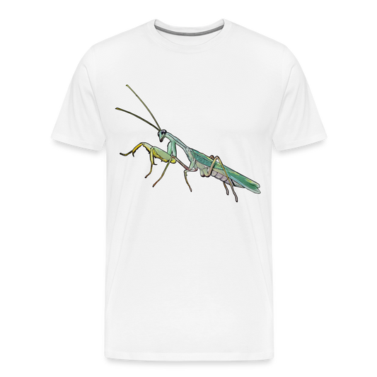 Männer Basic T-Shirt Sphodromantis lineola male - weiß