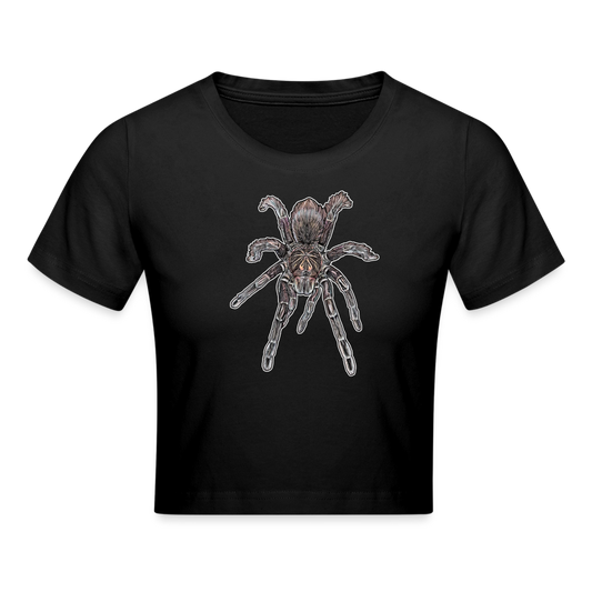 Crop T-Shirt Pamphobeteus sp Machala juvenile - Schwarz