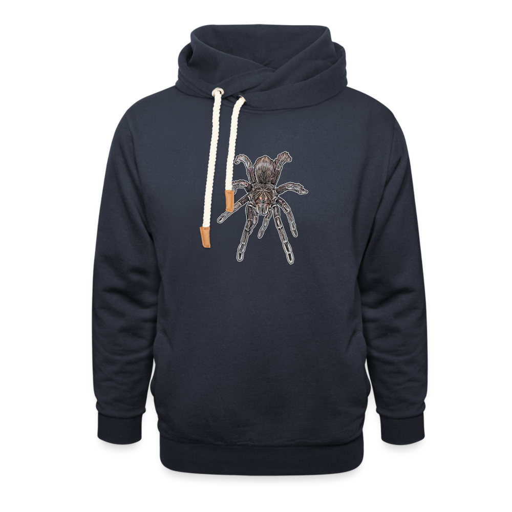 Unisex Schalkragen Hoodie Pamphobeteus sp Machala juvenile - Navy