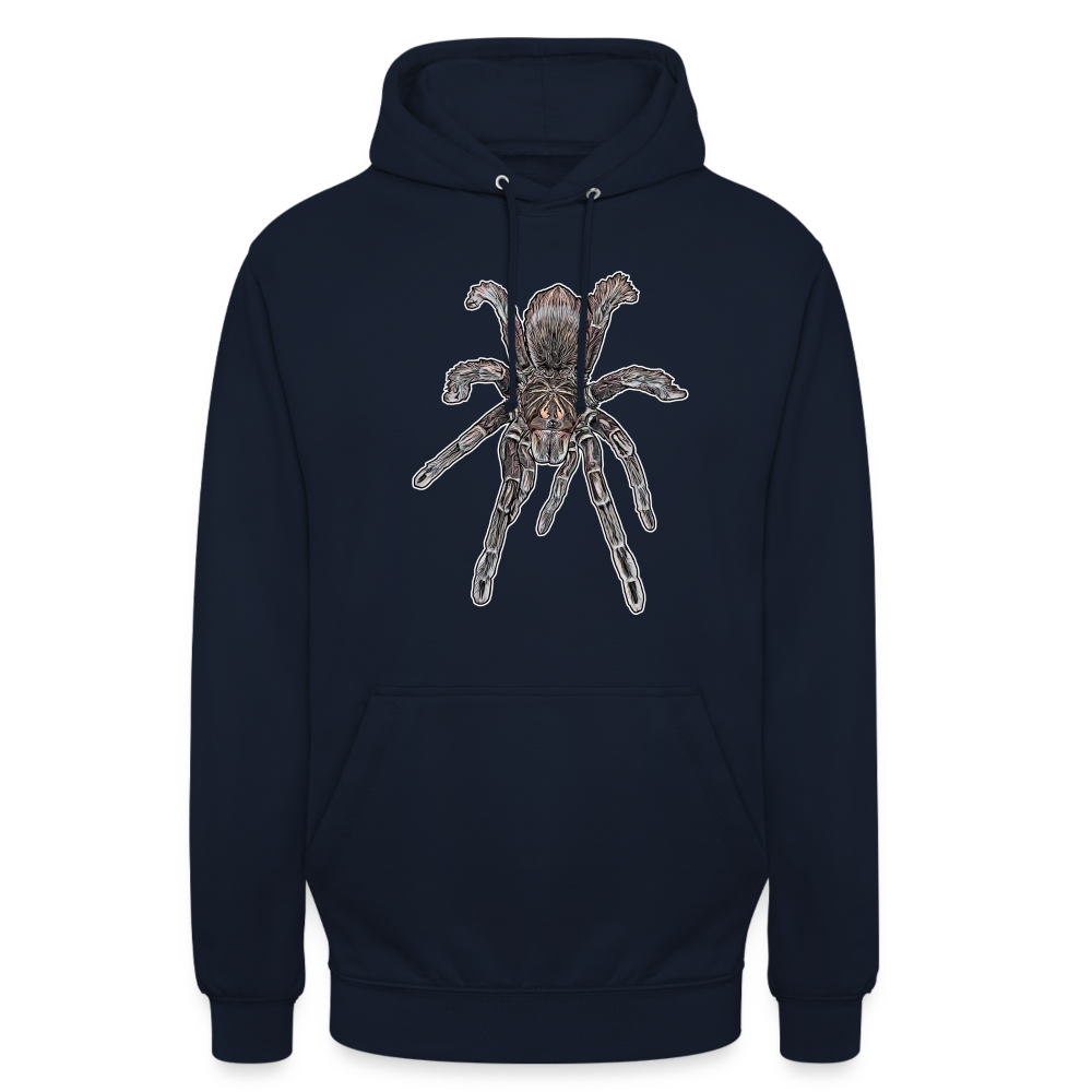 Unisex Hoodie Pamphobeteus sp Machala juvenile - Navy