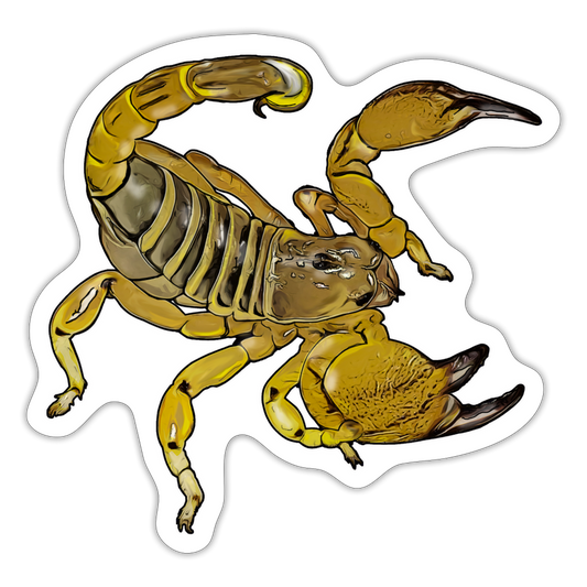 Sticker Scorpio maurus palmatus - Mattweiß