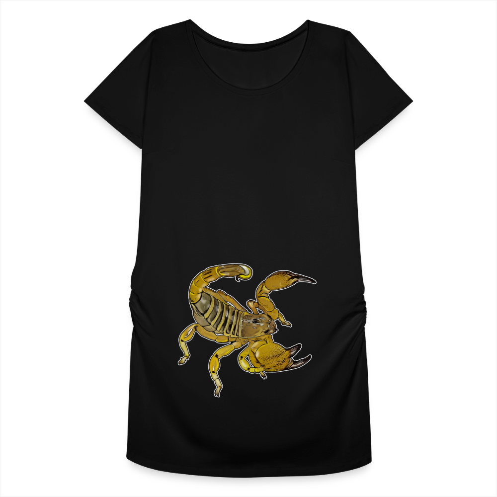 Frauen Schwangerschafts-T-Shirt Scorpio maurus palmatus - Schwarz