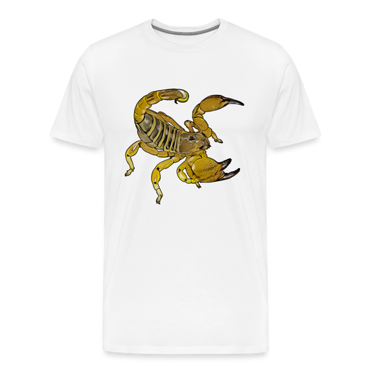 Männer Basic T-Shirt Scorpio maurus palmatus - weiß