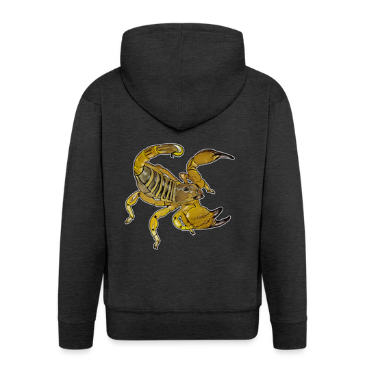 Männer Zip-Hoodie Scorpio maurus palmatus - Anthrazit