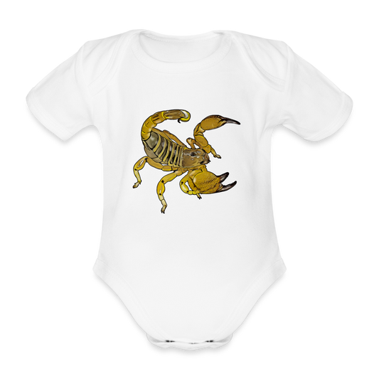 Baby Body kurz Scorpio maurus palmatus - weiß