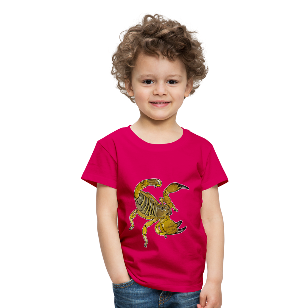 Kinder Basic T-Shirt Scorpio maurus palmatus - dunkles Pink