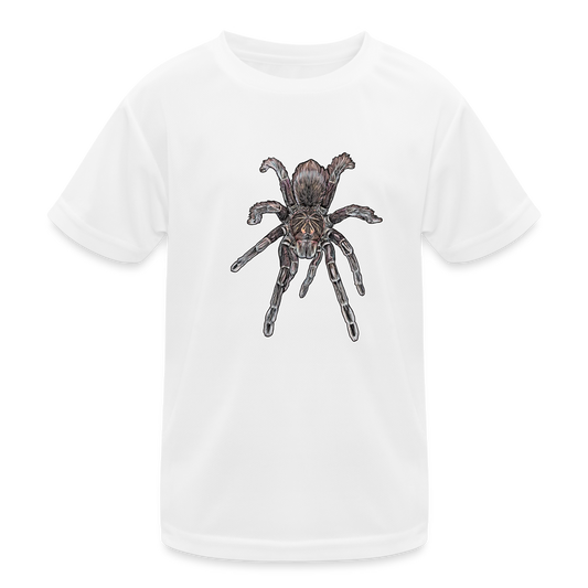 Kinder Funktions-T-Shirt Pamphobeteus sp Machala juvenile - weiß