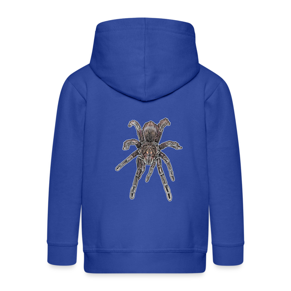 Kinder/ Teenager Zip-Hoodie Pamphobeteus sp Machala juvenile - Royalblau