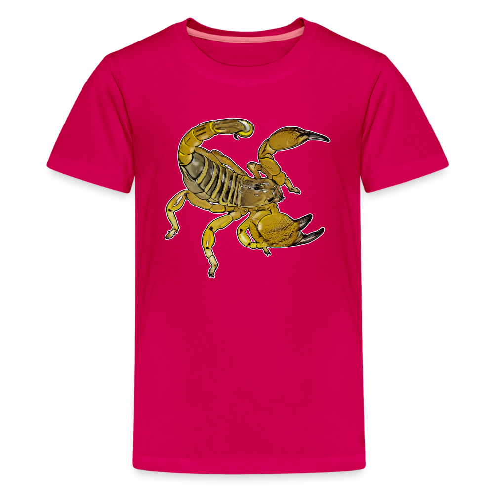 Teenager Basic T-Shirt Scorpio maurus palmatus - dunkles Pink