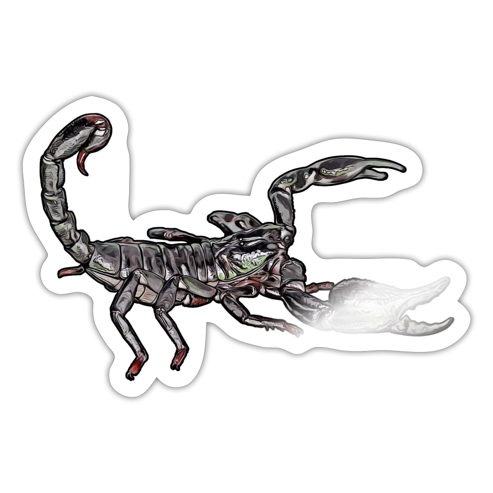 Sticker Heterometrus silenus - Weiß glänzend