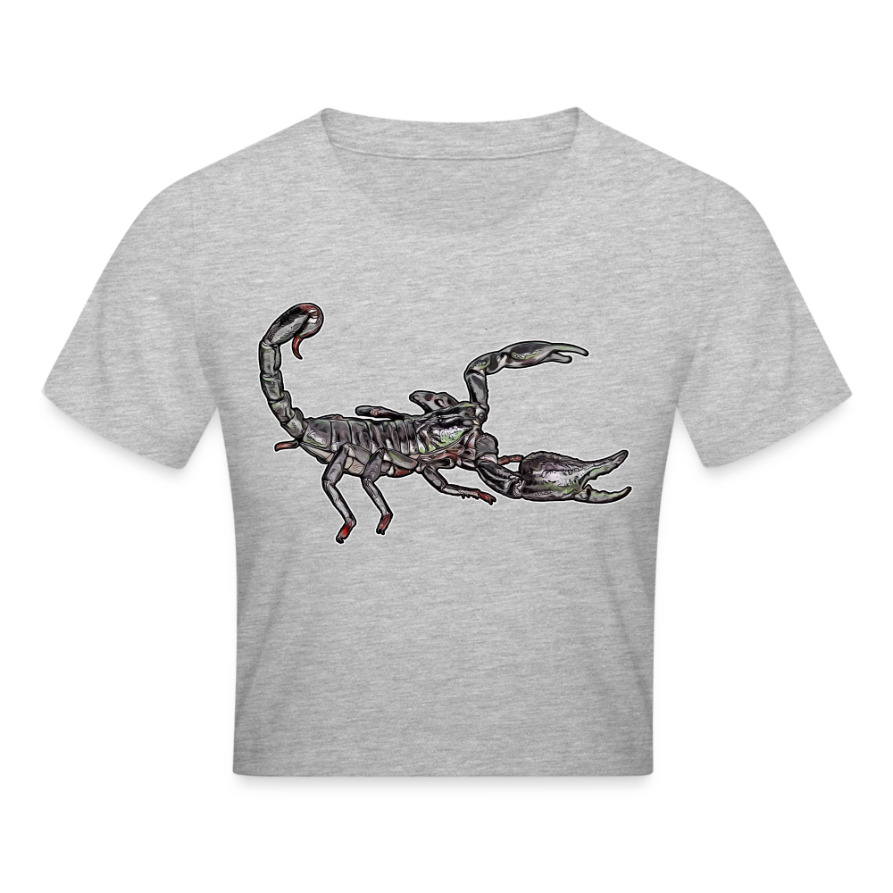 Crop T-Shirt Heterometrus silenus - Grau meliert