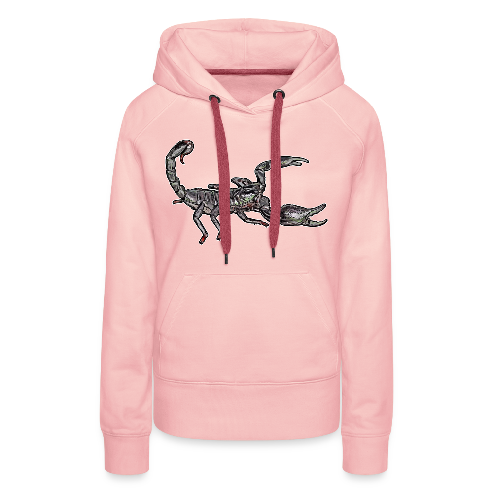 Frauen Hoodie Heterometrus silenus - Kristallrosa