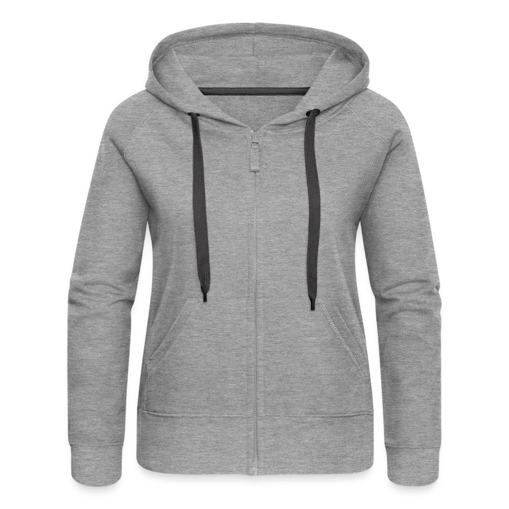 Frauen Zip-Hoodie Heterometrus silenus - Grau meliert