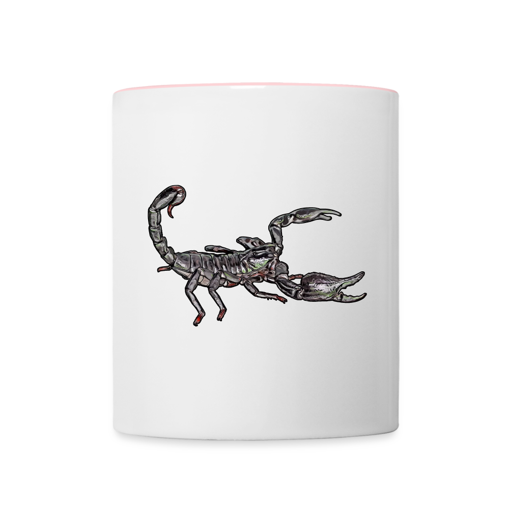 Tasse farbig Heterometrus silenus - Weiß/Pink