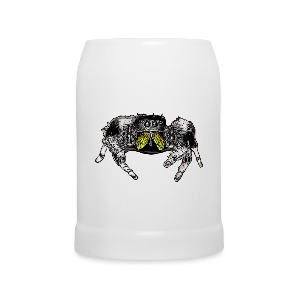 Bierkrug Phidippus regius Rastafari male - weiß