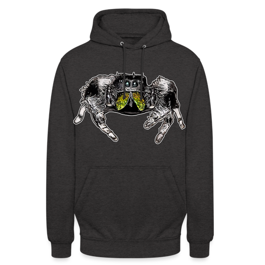 Unisex Hoodie Phidippus regius Rastafari male - Anthrazit