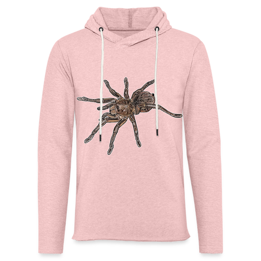 Unisex Kapuzensweatshirt Therphosa stirmi juvenile - Rosa-Creme meliert