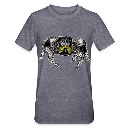 Unisex T-Shirt Phidippus regius Rastafari male - Navy meliert