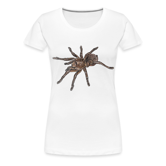 Frauen Basic T-Shirt Theraphosa stirmi juvenile - weiß