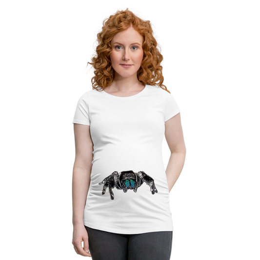 Frauen Schwangerschafts-T-Shirt Phidippus regius Everglades male - weiß