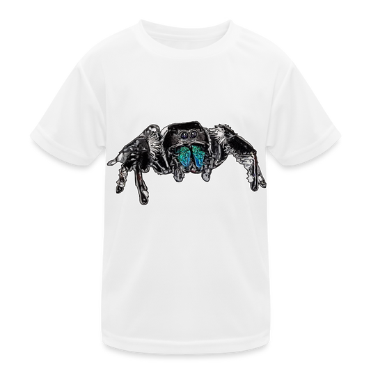 Kinder Funktions-T-Shirt Phidippus regius Everglades male - weiß