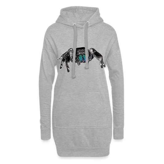 Hoodie-Kleid Phidippus regius Everglades male - Grau meliert