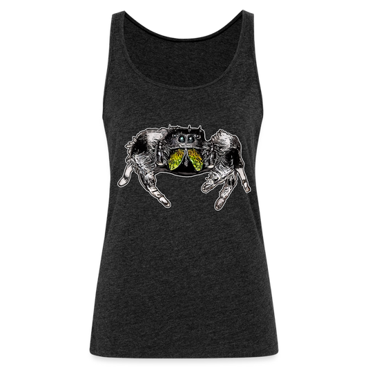 Frauen Tank Top Phidippus regius Rastafari male - Anthrazit