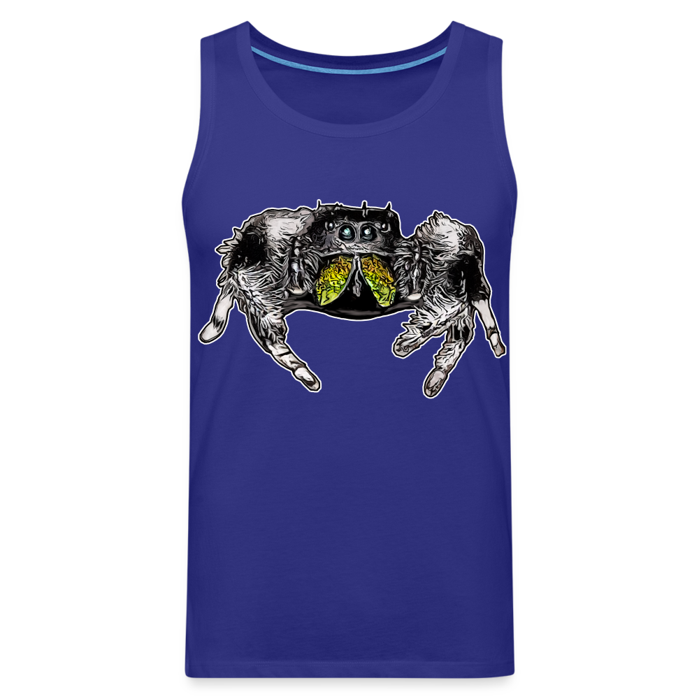 Männer Tank Top Phidippus regius Rastafari male - Königsblau