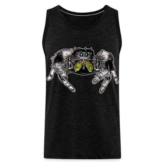 Männer Tank Top Phidippus regius Rastafari male - Anthrazit