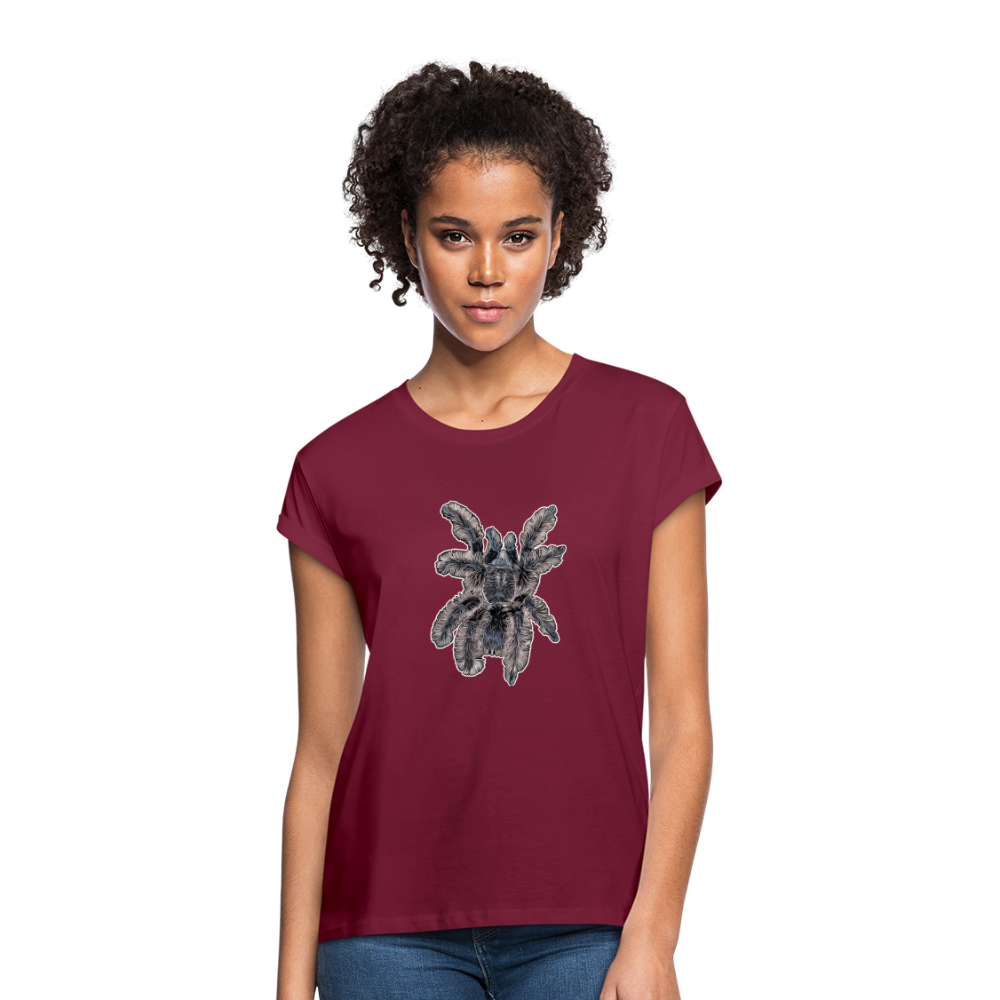 Frauen Oversized T-Shirt Tliltocatl albopilosus - Bordeaux