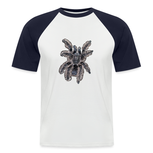 Männer Baseball-T-Shirt Tliltocatl albopilosus - Weiß/Navy