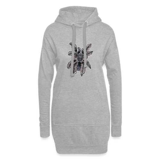 Hoodie-Kleid Tliltocatl albopilosus - Grau meliert