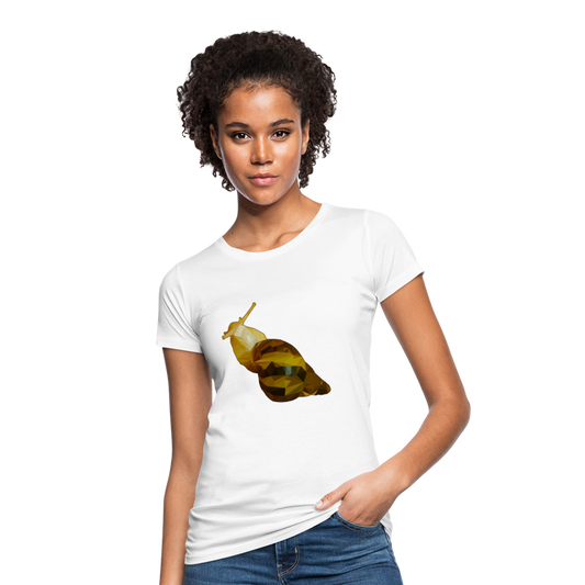 Frauen Bio-T-Shirt Achatina reticulata Low Poly - weiß