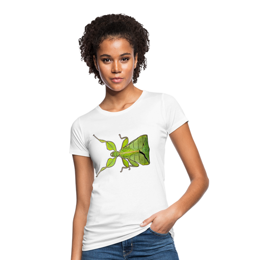 Frauen Bio-T-Shirt Phyllium philippinicum female - weiß